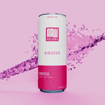 Raw Culture Hibiscus & Lime Cooler - Raw Culture - 5065006680200 - RC - HOP - 0507